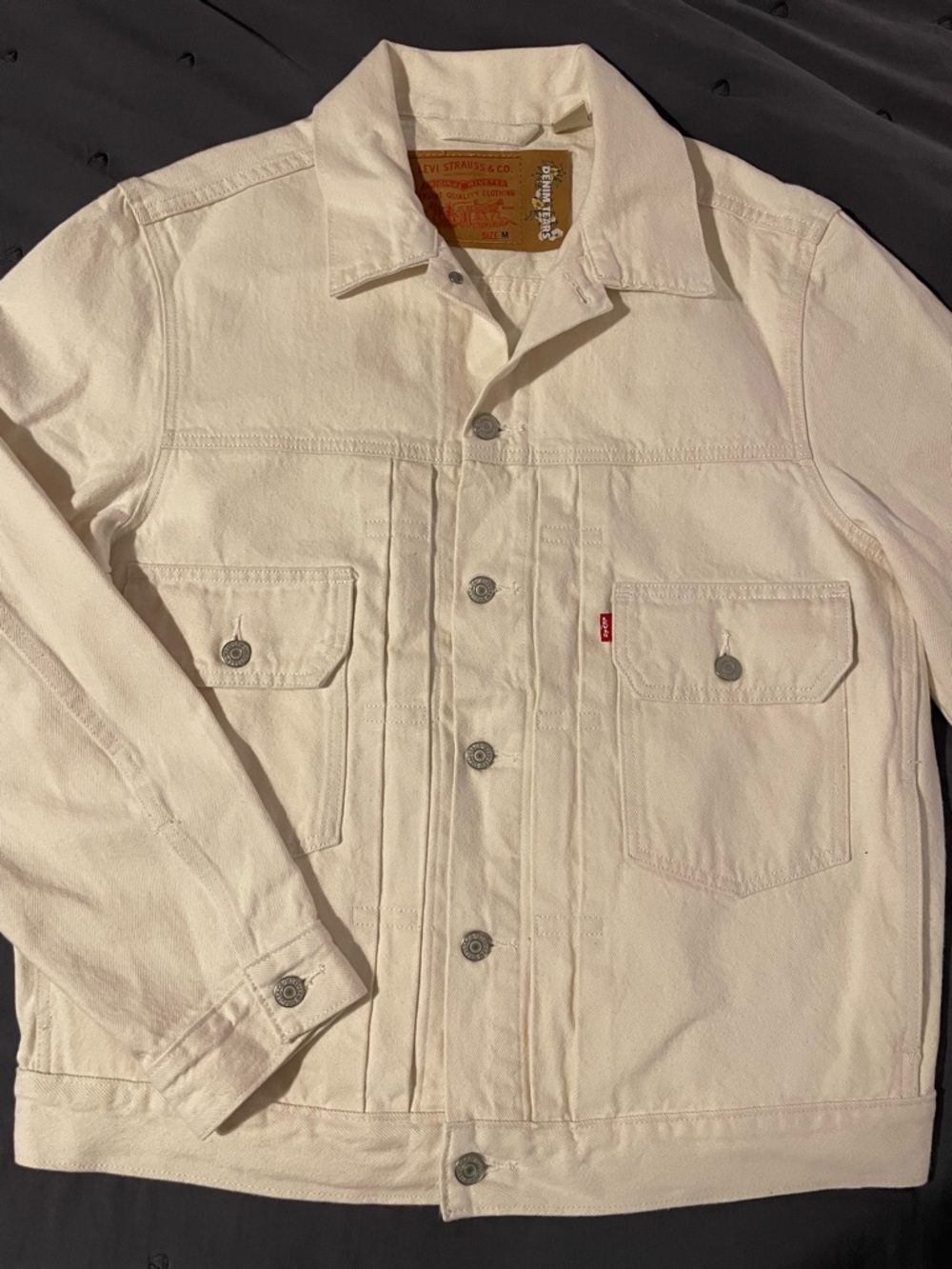 Levi's x Denim Tears Men's Off-White Denim Jacket - Picture 2 of 7